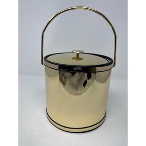 Kraftware Ice Bucket 3 Quart Faux Metal‎ Protective Durable Plastic Coating